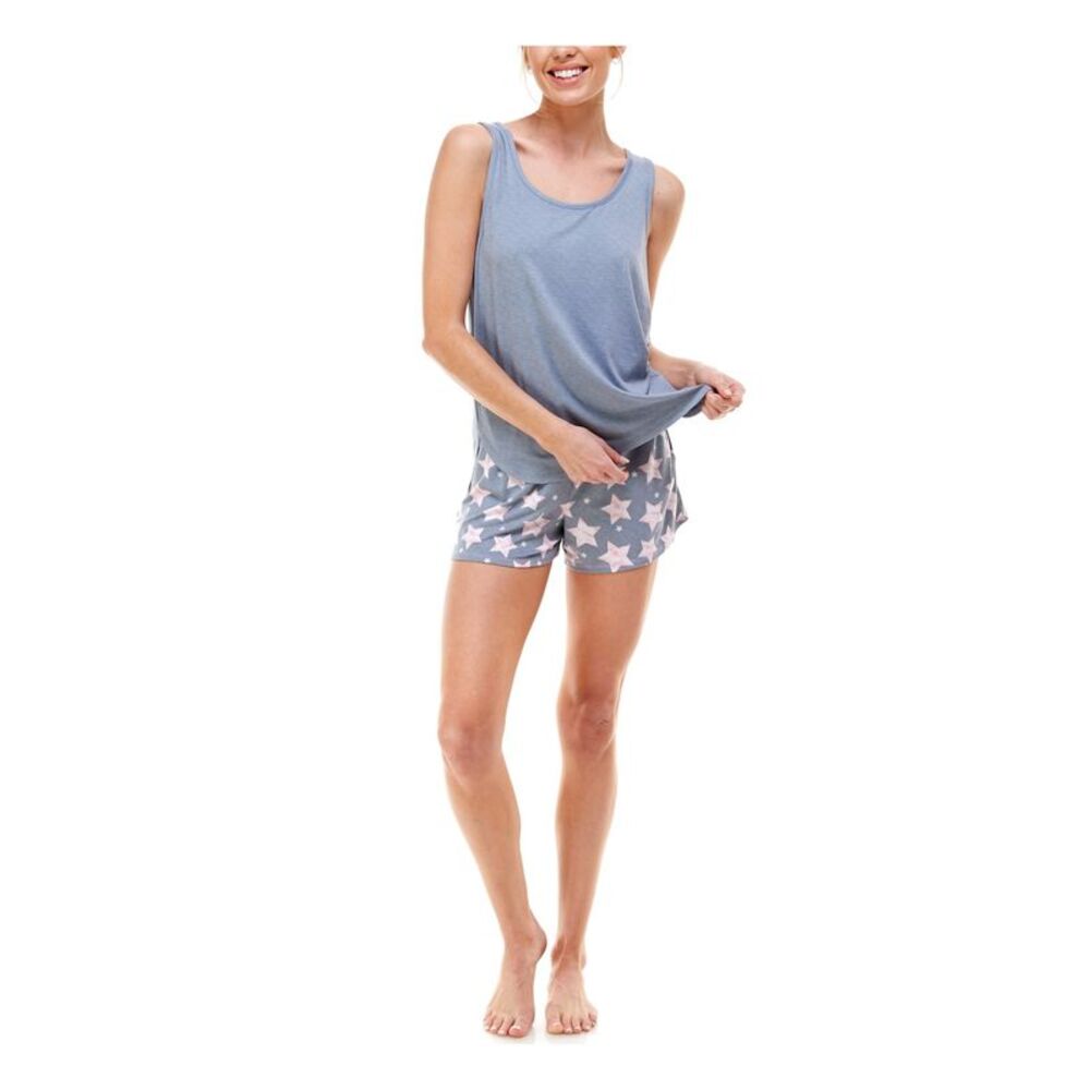 NWT ROUDELAIN Womens Gray Heather Sleeveless Tank Top Pajamas XL